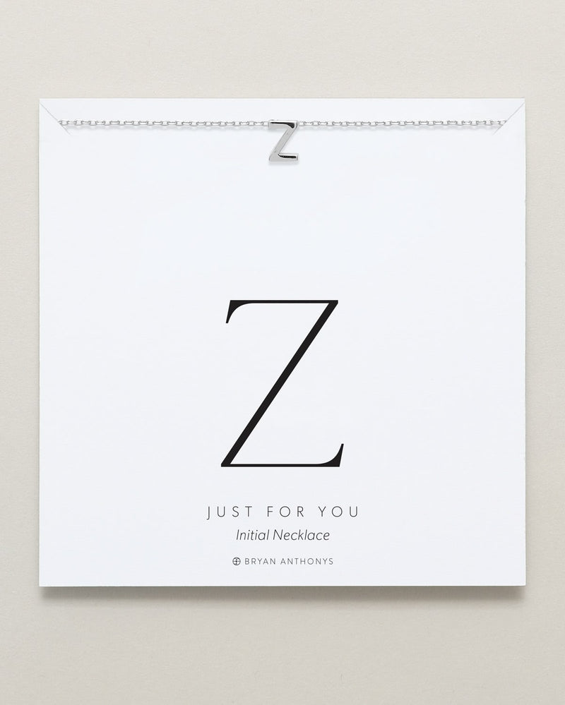 Just For You Initial Necklace — Z