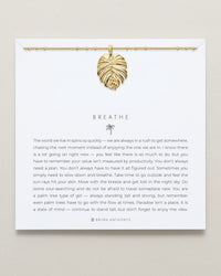 Breathe Pendant Necklace
