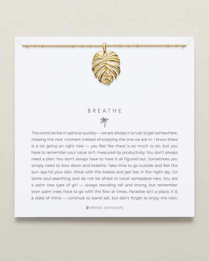 Breathe Pendant Necklace