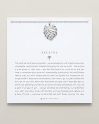 Breathe Pendant Necklace