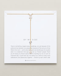 By My Side Pear Cut Lariat Necklace