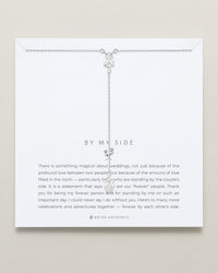 By My Side Pear Cut Lariat Necklace