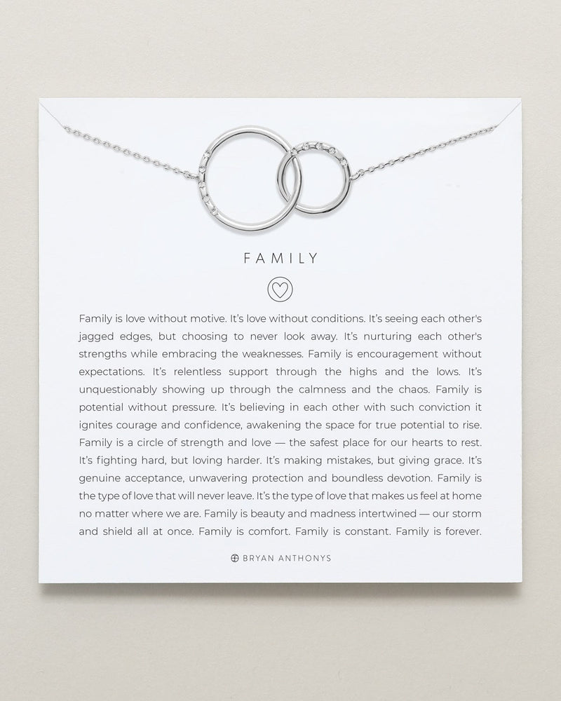 Family Interlocking Circles Necklace