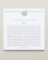 Us Against The World Icon Necklace