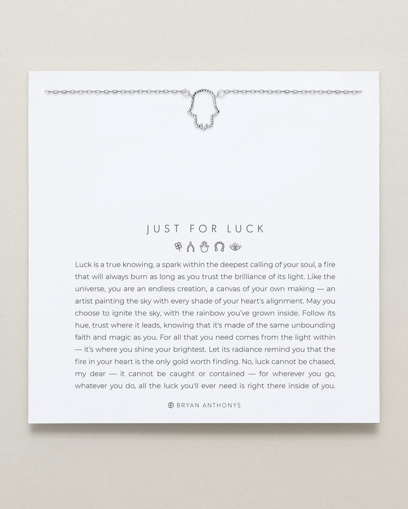 Just For Luck Hamsa Necklace
