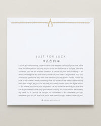 Just For Luck Wishbone Necklace