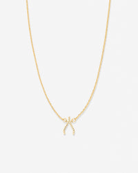 Just For Luck Wishbone Necklace