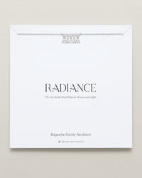 Radiance Baguette Dainty Necklace