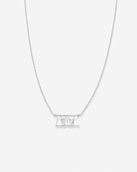 Radiance Baguette Dainty Necklace