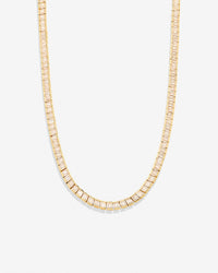 Mom Baguette Tennis Necklace
