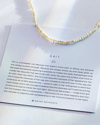 Grit Seed Pearl Necklace