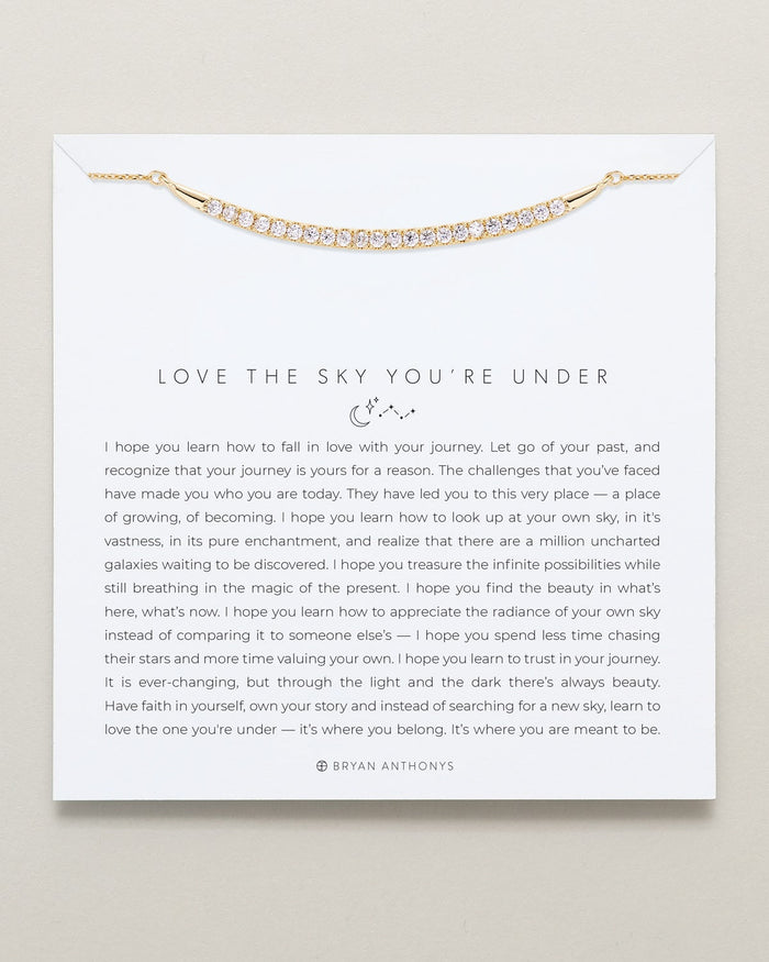 Love The Sky You're Under Pave Necklace