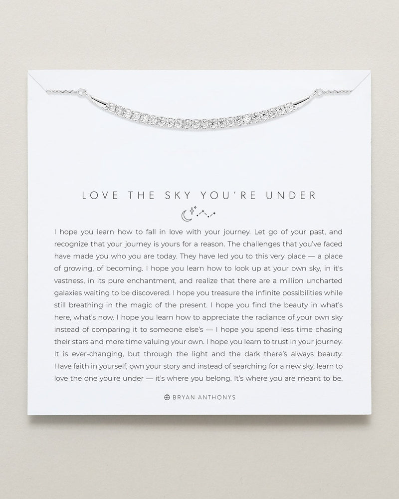 Love The Sky You're Under Pave Necklace
