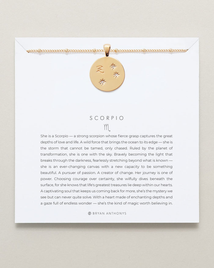 Scorpio — Zodiac Necklace
