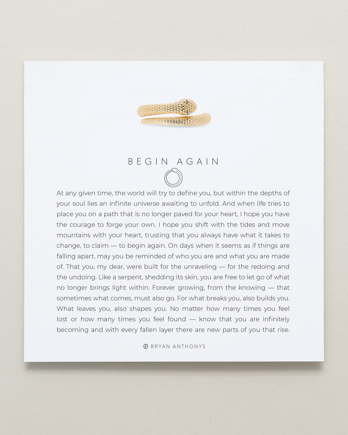 Begin Again Ring