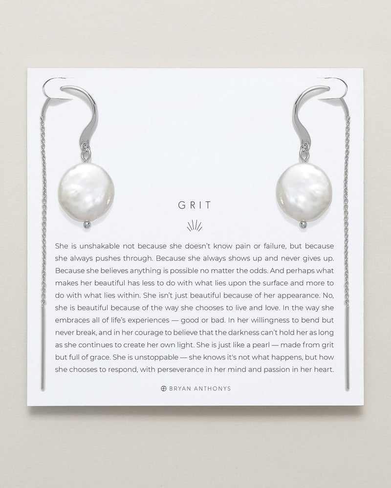 Grit Threader Earrings