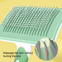 Self Cleaning Slicker Brush For Dogs, Cats Pets-One Click Cleaning Function-Gentle Effective Cat, Pet Dog Hair Remover-Dog Grooming Accessories For Small, Medium Large Dogs