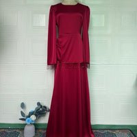 Beaded Fringe Cuff Maxi Dress(MS480)