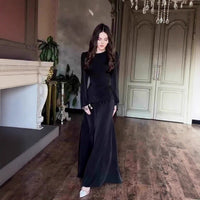 Beaded Fringe Cuff Maxi Dress(MS480)