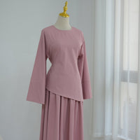 Bell Sleeve Back-Tie Top & A-Line Maxi Skirt Set(MS469)