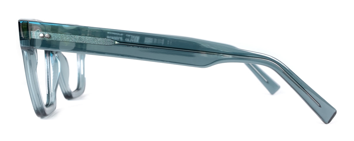 Black Oliver reading glasses by Benny's Eyewear with clear lenses, stylish frames, and a modern design.