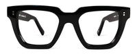 Black Oliver reading glasses by Benny's Eyewear with clear lenses and stylish frame, designed for comfortable reading.