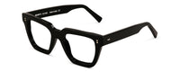Black Oliver reading glasses by Benny's Eyewear with clear lenses and sleek frame design.