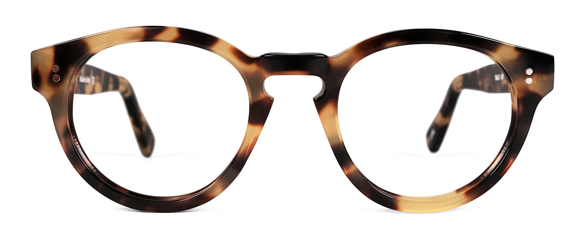 Blue translucent Benny's Eyewear Carter reading glasses with 1.00 magnification, showcasing stylish eyewear design.