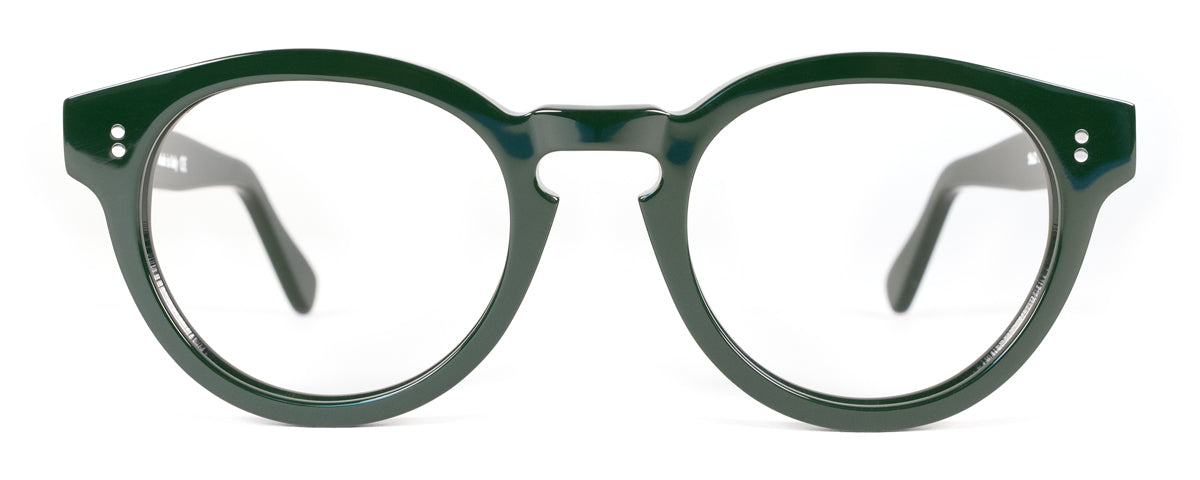 Blue translucent Benny's Eyewear Carter reading glasses with 1.00 magnification, stylish and lightweight for comfortable wear.