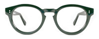 Blue translucent Benny's Eyewear Carter reading glasses with 1.00 magnification, stylish and lightweight for comfortable wear.