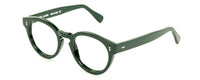 Blue translucent Benny's Eyewear Carter reading glasses with 1.00 magnification, stylish and lightweight for comfortable reading.