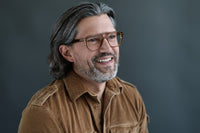 Dark tortoise Brooks reading glasses by Benny's Eyewear, featuring clear lenses and stylish frame for comfortable reading.