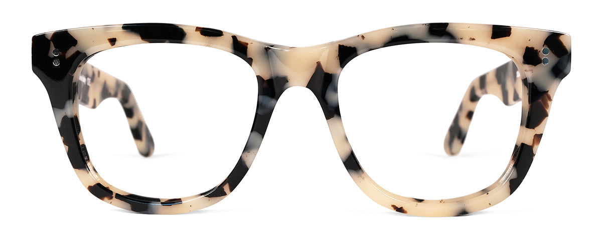 Eddie reading glasses by Benny's Eyewear with tortoise-patterned frames and 1.00 magnification, stylish and lightweight.