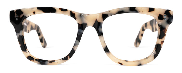Eddie reading glasses by Benny's Eyewear with tortoise-patterned frames and 1.00 magnification, stylish and lightweight.