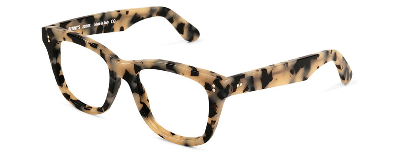 Eddie Benny's Eyewear reading glasses with tortoise shell frames and 1.00 magnification, stylish and lightweight.