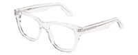 Eddie clear crystal reading glasses from Benny's Eyewear with round frames and thin temples, stylish and lightweight for everyday use.