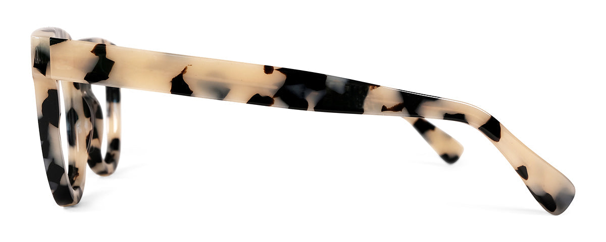 Black Kathryn reading glasses by Benny's Eyewear with clear lenses and stylish frame, designed for comfortable reading.