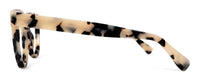 Black Kathryn reading glasses by Benny's Eyewear with clear lenses and stylish frame, designed for comfortable reading.
