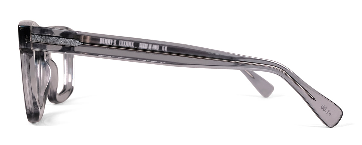 Green Gianna reading glasses by Benny's Eyewear with clear lenses and stylish frame.
