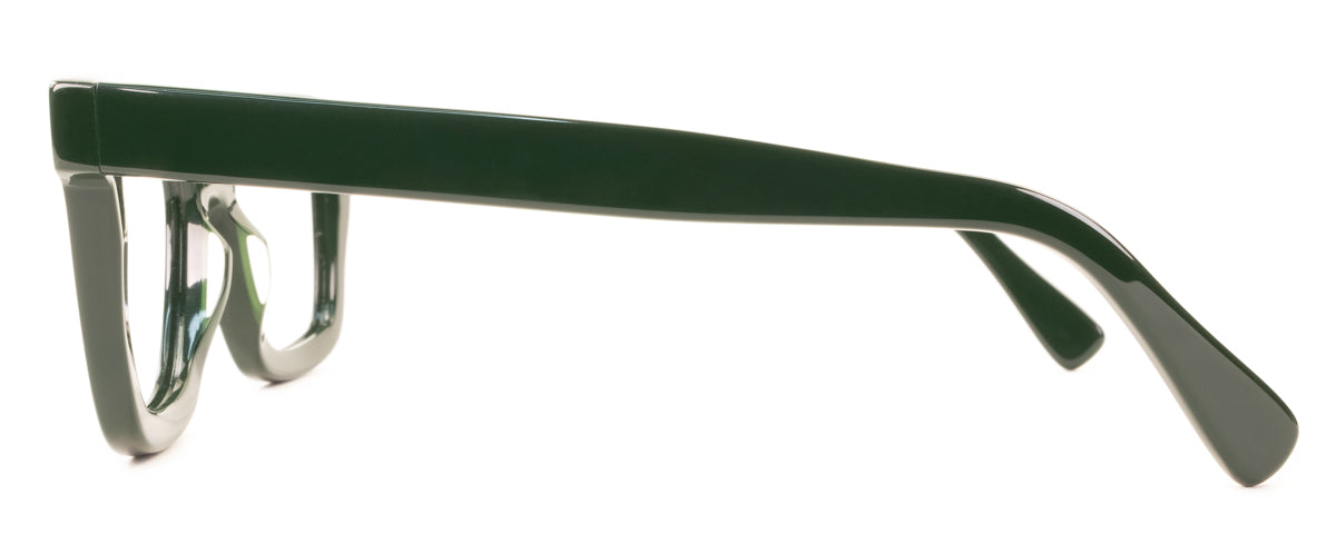 Green Benny's Eyewear Gianna reading glasses with clear lenses, stylish and lightweight for comfortable everyday use.