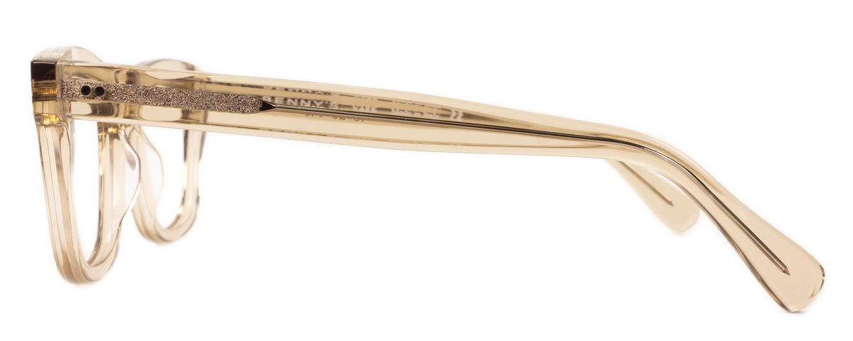 Benny's Eyewear green Vark reading glasses with 1.00 magnification, stylish and lightweight for comfortable reading.