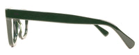 Benny's Eyewear green Vark reading glasses with 1.00 magnification, stylish frames for comfortable reading.