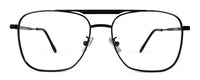 Benny's Eyewear Largo reading glasses with gold frame and 1.00 magnification, stylish and lightweight for comfortable reading.