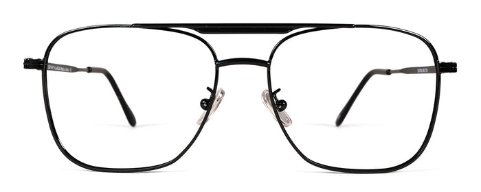 Benny's Eyewear Largo reading glasses with gold frame and 1.00 magnification, stylish and lightweight for comfortable reading.