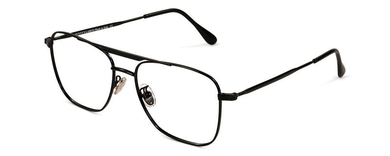 Benny's Eyewear Largo reading glasses with gold frames and 1.00 magnification, stylish and functional eyewear for everyday use.