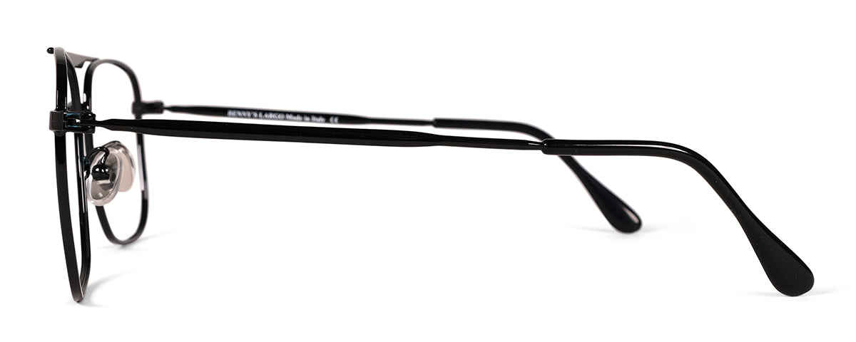 Benny's Eyewear Largo reading glasses with gold frames and 1.00 prescription lenses, stylish and functional for everyday reading.