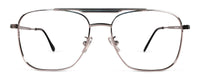 Benny's Eyewear Largo reading glasses with gold frame and 1.00 strength, showing a close-up of the stylish design