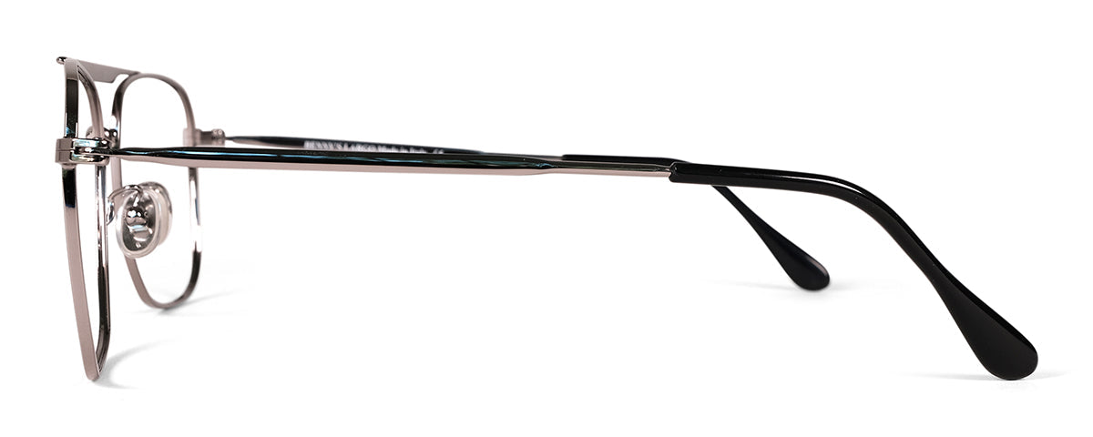 Benny's Eyewear Largo reading glasses with gold frame and 1.00 magnification, stylish and lightweight for comfortable reading.