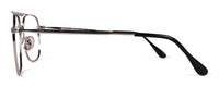 Benny's Eyewear Largo reading glasses with gold frame and 1.00 magnification, stylish and lightweight for comfortable reading.