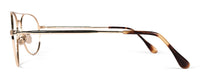Johnson reading glasses by Benny's Eyewear with gold frame and 1.00 magnification, shown in a clear product image.